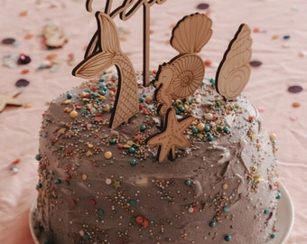 Caketopper Set Mermaid || Meerjungfrau I Kindergeburtstag I Geburtstagskind I Meerjungfrauen-Party