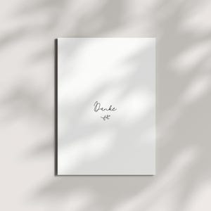 Postkarte A6 Danke I Dankeskarte I Danke sagen I Dankeschön