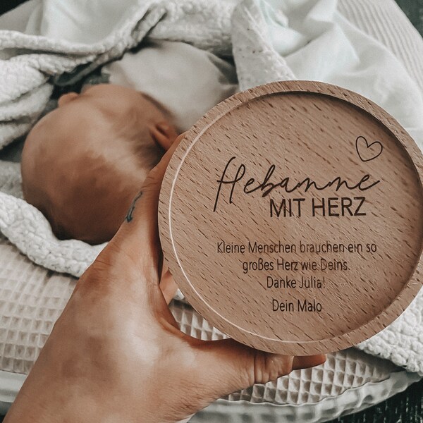 Vorratsglas Keksdose Personalisiert Hebamme mit Herz I Geschenk Beste Hebamme I Hebamme Wochenbettbetreuung