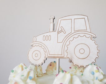 Caketopper Traktor I Kuchenstecker Schlepper I Bauernhof Geburtstag Junge