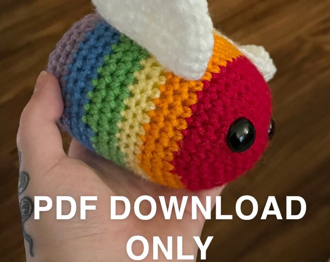 Rainbow Bee Crochet Pattern PDF DOWNLOAD ONLY - Etsy