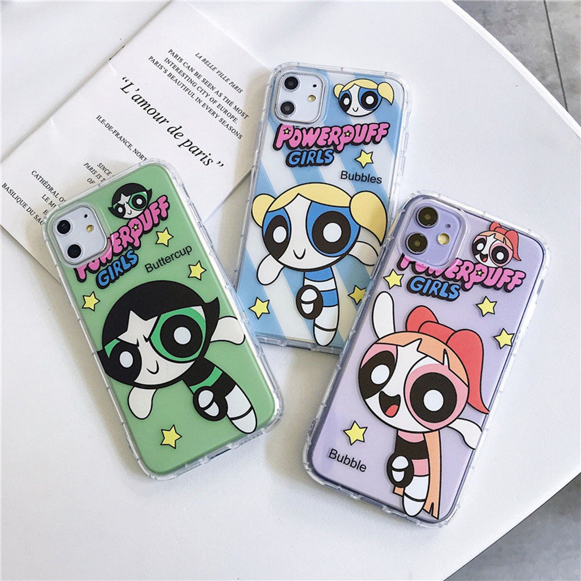 Powerpuff Girls Phone Case Cute Powerpuffs Girls Case for Etsy UK