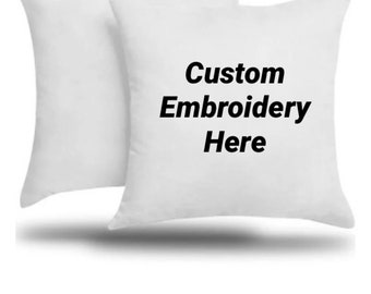 Custom Embroidery Throw Pillow