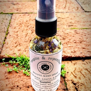 Restful Sleep Relaxing Bedtime Body, Bed & Room Spray - 2 or 4 oz. Made w/ distilled water, alcohol, vegetable glycerin, and essential oils image 4