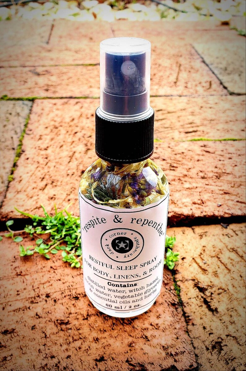 Restful Sleep Relaxing Bedtime Body, Bed & Room Spray - 2 or 4 oz. Made w/ distilled water, alcohol, vegetable glycerin, and essential oils image 4