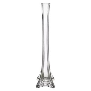 Roshtia 2 Pcs Eiffel Tower Vase Bulk 16 Inch Flute Vase Glass Vases Tall  Glass Vases Long Skinny Vase Base Glass for Wedding Centerpiece Flowers