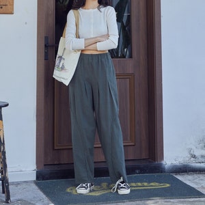 Winter Heavier Fabric Pant Fall Warm Trousers Thicker Cotton Pant Long Full Pant Loose Pant XS-6XL (Customized Tailored Plus Size Clothing)