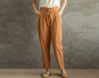 Winter/Autumn Thick Cotton Pant Linen Pants , I can make it in Heavier fabric