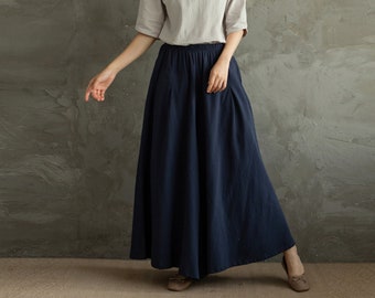 Winter/Autumn Thick Cotton Pant Skirt Linen Pants , I can make it in Heavier fabric