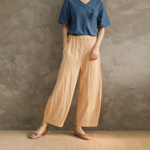 Winter Heavier Fabric Pant Fall Pants Warm Trousers Thicker Cotton Pant Long Full Pant Outwear Loose Pant XS-6XL (HandMade Custom Plus Size)
