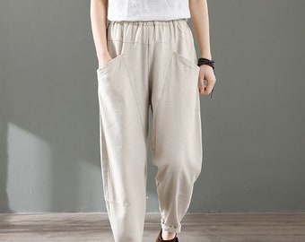 Winter/Autumn Thick Cotton Pant Linen Pants , I can make it in Heavier fabric