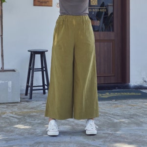 Fall Winter Cotton Corduroy Pant Elastic Waist Pants Warm Thicker Trousers Casual Loose Baggy Long Pant Customized Tailored Plus Size Pant