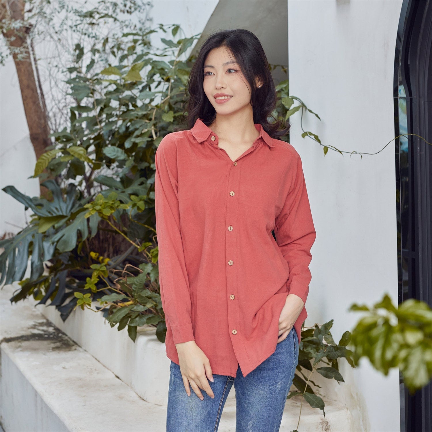 Haut D'Été New Look Taille 38/40 - Tunique Blouse En Coton Multicouleur - Occasion