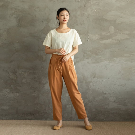 Women Spring Summer Casual Linen Pants 3507 Women Spring Summer Casual Linen Pants 3507