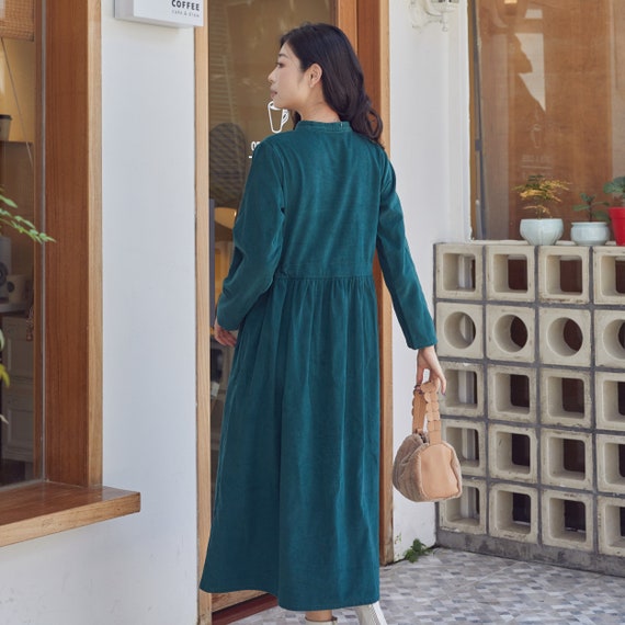 Corduroy dress plus size discount
