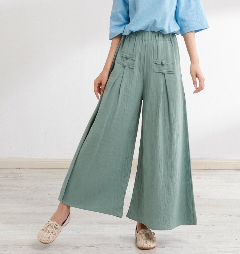 Loose Cotton Casual Pants