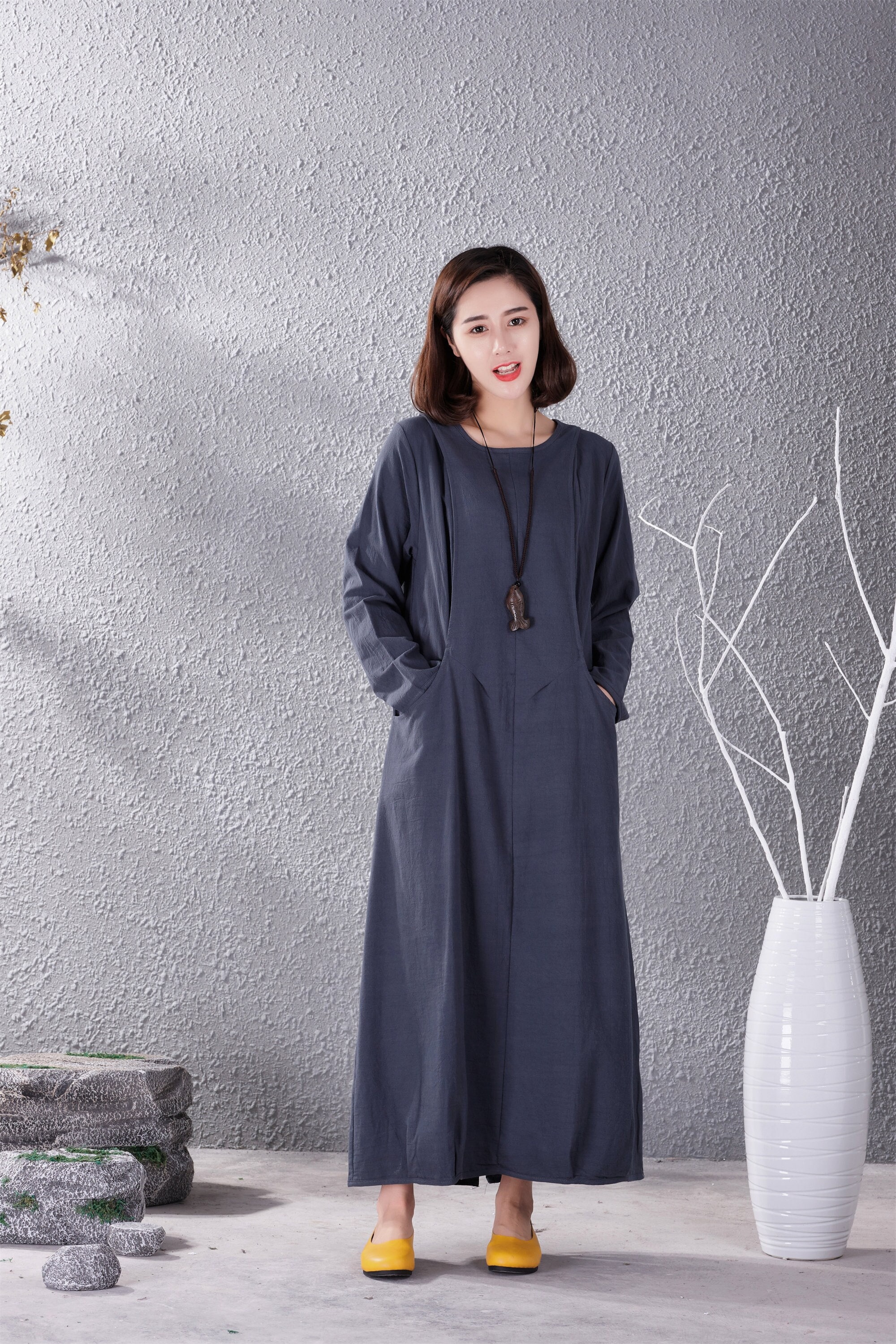 chinese dress ladies Long Sleeve Travel Jersey Dress main image 1
