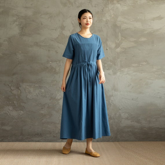 milla dresses Milla Floral Alessi Puff Sleeve Midi Dress Curve WHITE-BLUE-GREEN / 1X by Sugarlips