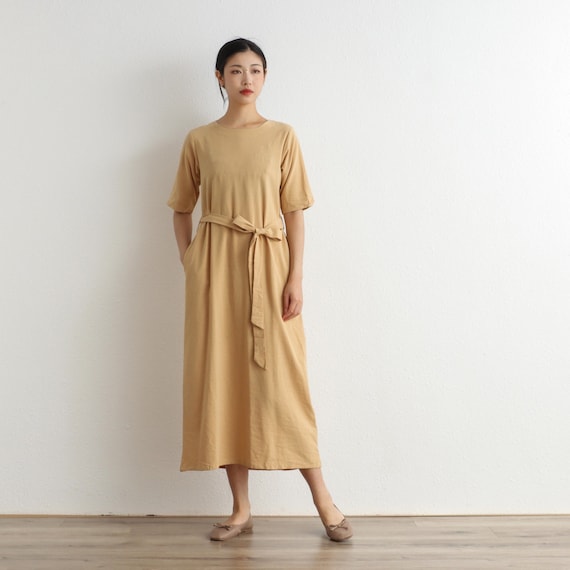 Summer Dress Soft Cotton Dress Casual Loose Robes Half Sleeves Shift Dress  Boho Maxi Dresses Customize Dress Plus Size Clothing Linen Dress - Etsy  Israel