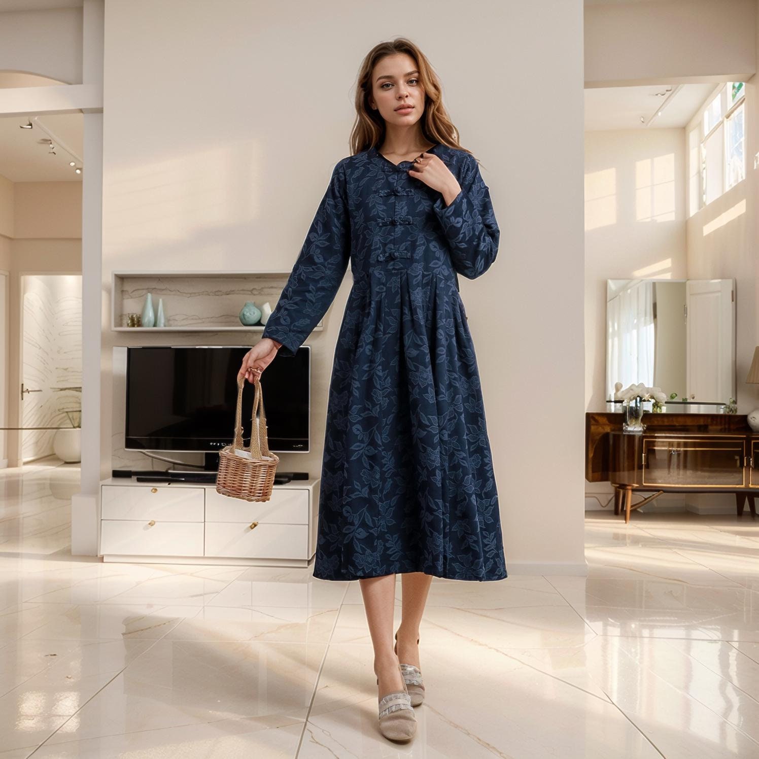 sachin and babi light blue dress 36 Best Winter Dresses You Can Buy Now and Wear on Repeat main image 0