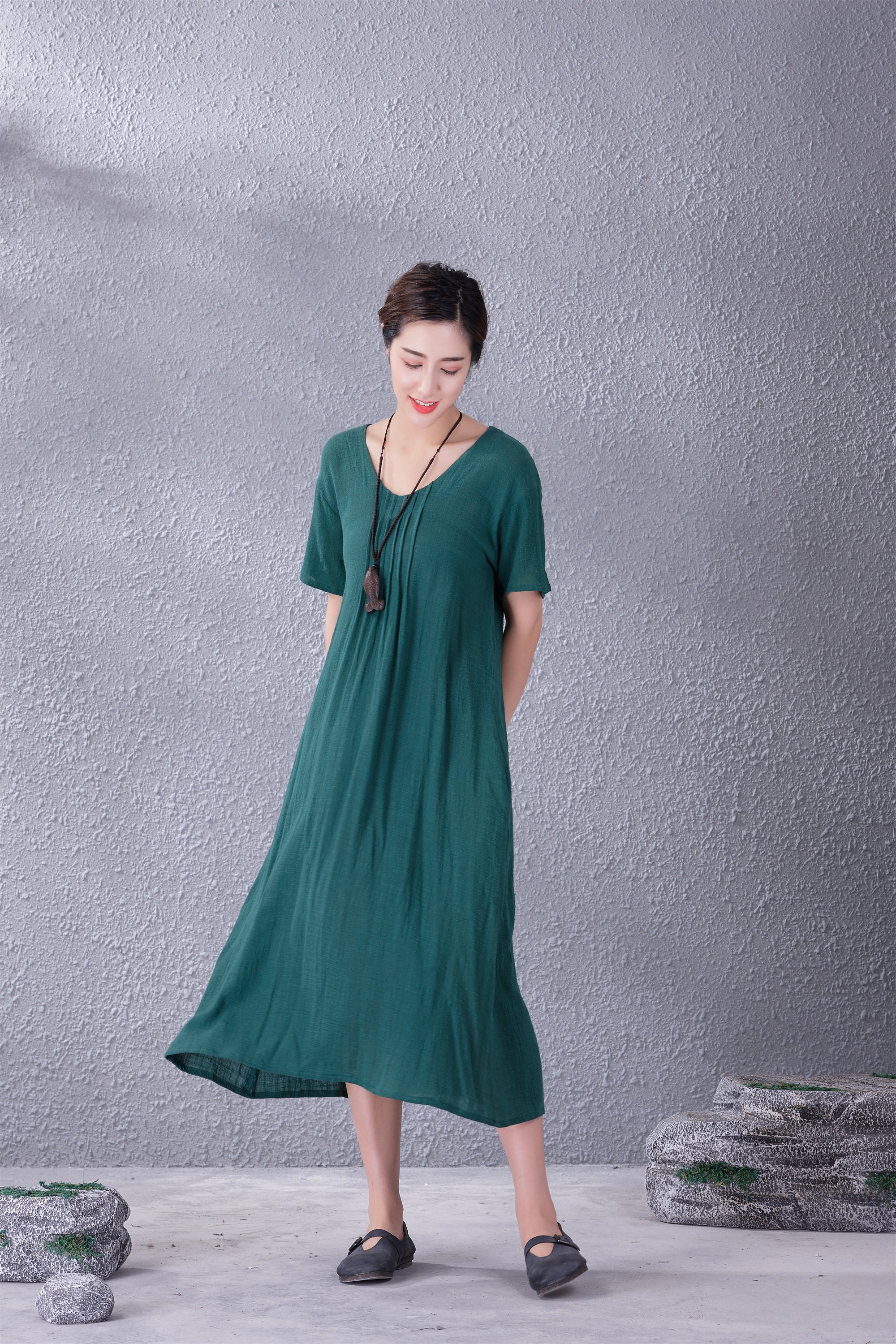 denim button up dress Button-up Midi Size:US 6.5 $50under Oscar de la Renta