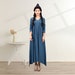 Women Cotton Dress Soft Casual Loose Robes Long Sleeves Shift Dress Boho Maxi Dresses Customized Dress Plus Size Clothing Linen
