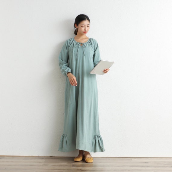white christmas dresses Plus Size Dresses Loose Winter Autumn Dresses Casual Women Dresses ZRL –  SimpleLinenLife main image 0