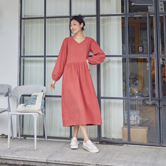 cotton spring dresses Women's Summer Cotton Dresses, Long Dress, 100% Cotton Clothing – Cotton  Flower Clothing main image 1