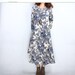 Women Printed Cotton Dress Soft Casual Loose Robes Long Sleeves Shift Dress Boho Midi Dresses Customized Dress Plus Size Clothing Linen