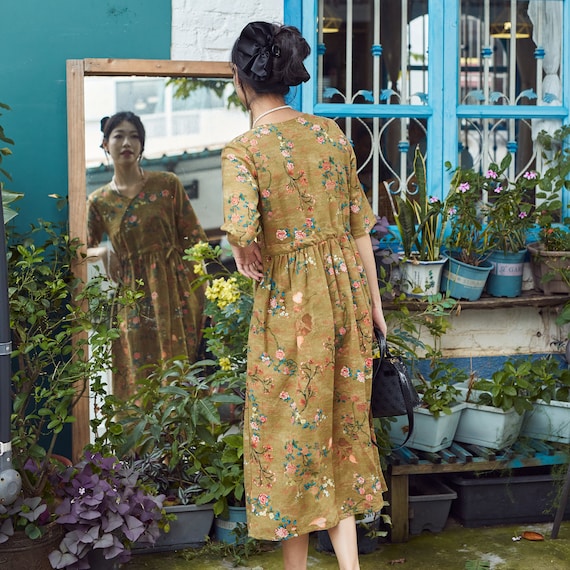 Clearance Summer Printed Cotton Dress Casual Floral Half Sleeves Dress Midi Dresses Soft Homewear Clothes Clearance Summer Printed Cotton Dress Casual Floral Half Sleeves Dress Midi  Dresses Soft Homewear Clothes - Etsy