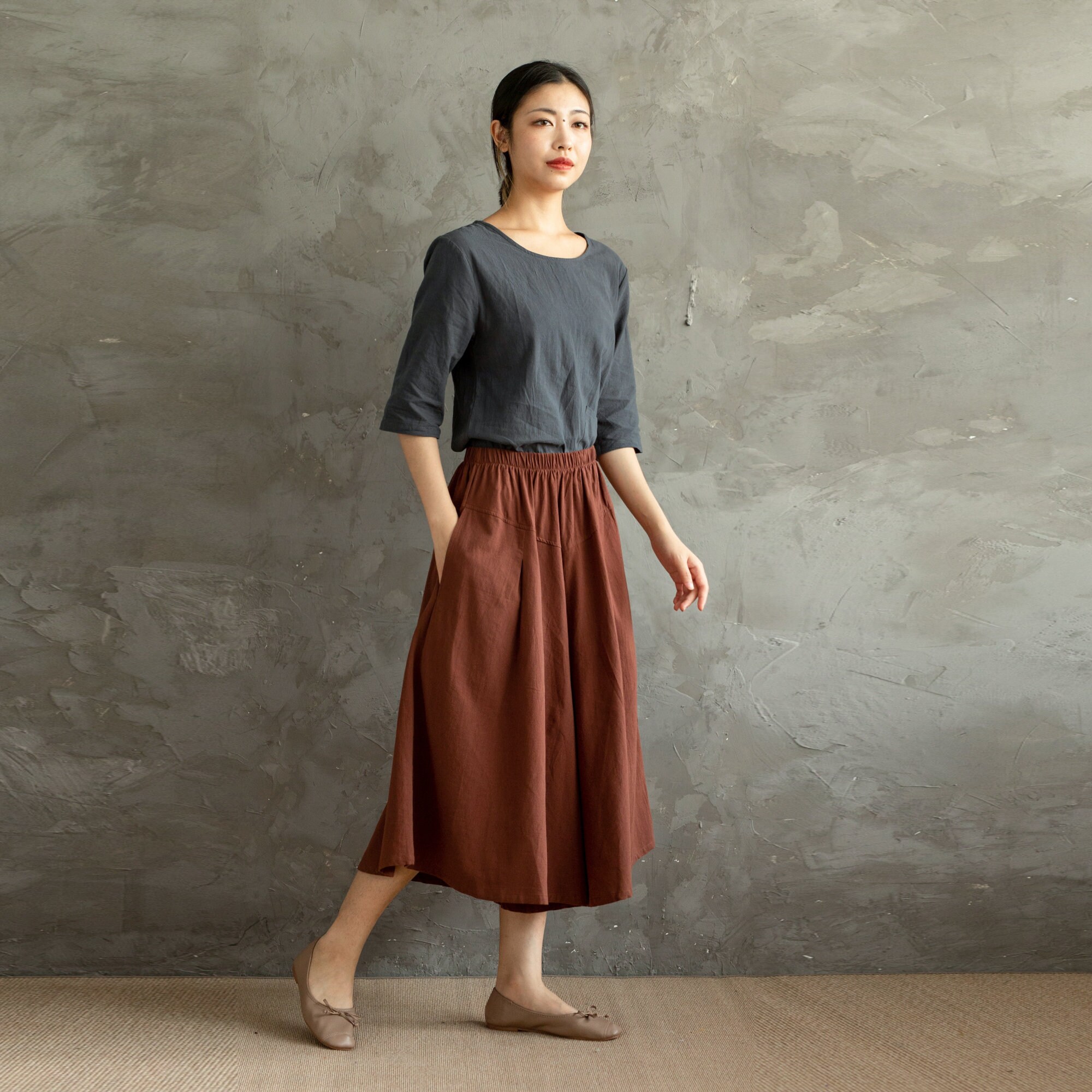 Modern Elastic Cotton Pants