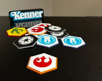 3D Printed Stands for VINTAGE “Space Wars” 3.75 inch Figures with a NARROW STANCE