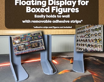 3D Printed Hangers for Boxed Action Figures/ POP! Figures