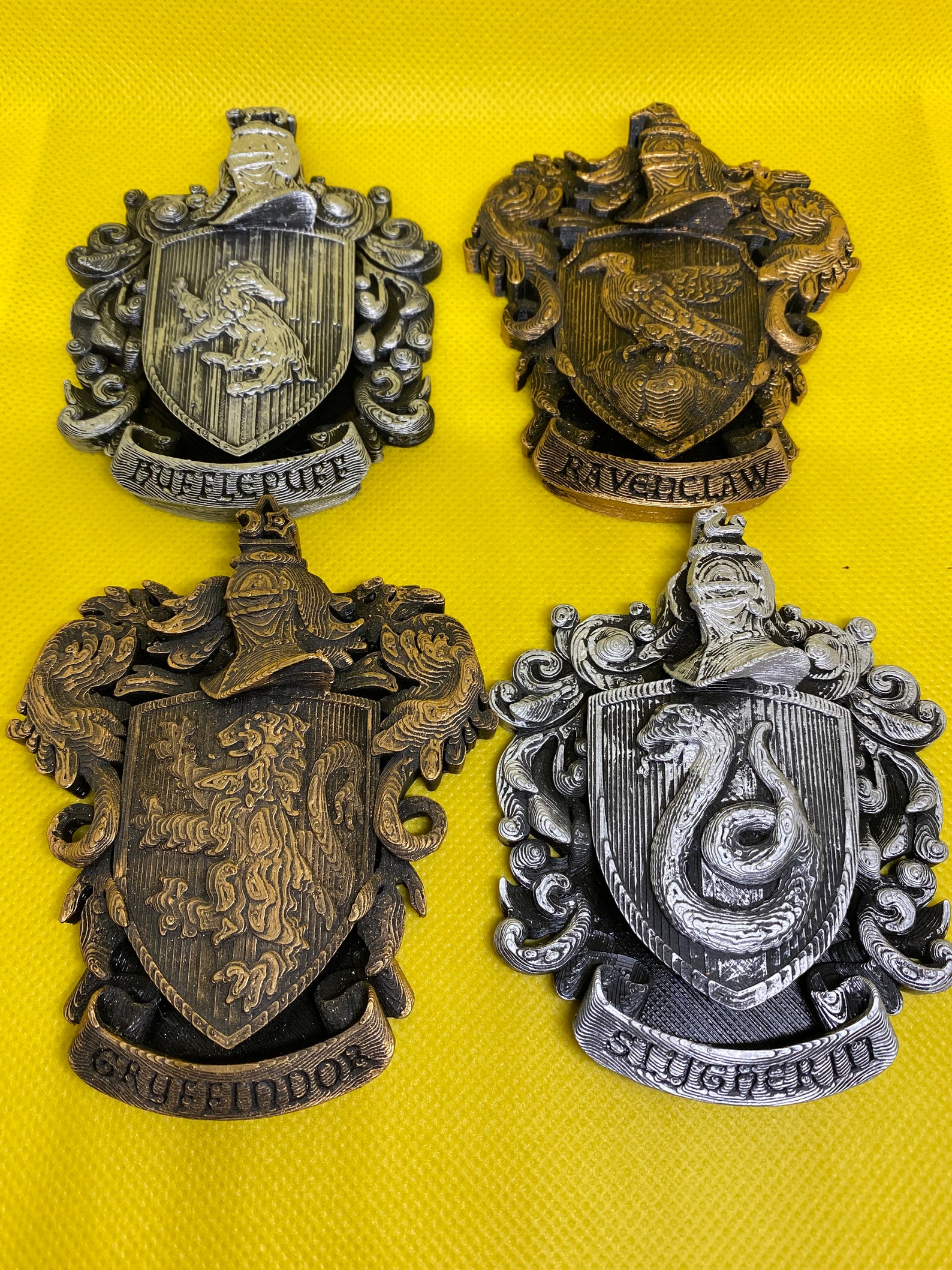 3D printed Harry Potter House Crest Magnet/Emblem FREE gift | Etsy