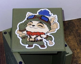LoL Riftbound Teemo themed TCG Deck Box