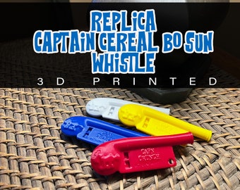3D Printed **REPLICA** 1960's Bo'sun Whistle Cereal Box Toy