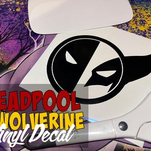 Deadpool/Wolverine inspired vinyl decal for Car Windows /Laptops/Phones