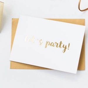 Uitnodigingskaart met gouden reliëf, boekdruk en gouden kleursnijden, A6, uitnodiging voor feest, bruiloft, oudejaarsavond, verjaardagsuitnodiging