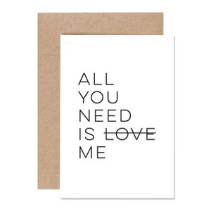 Tarjeta de felicitación con impresión tipográfica, declaración de amor, estampado en relieve, corazón, tarjeta plegable A6, aniversario de boda, amigos, tarjeta de felicitación, todo lo que necesitas