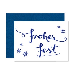 Cartolina di Natale con stampa tipografica, buone feste, scritte a mano, regalo di Natale, auguri di Natale, posta di Natale, buon Natale