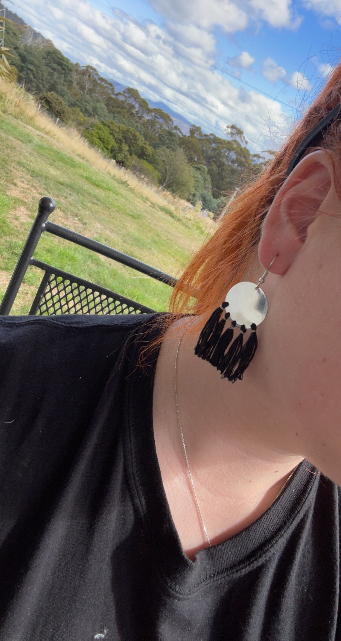 Handmade embroidery floss hoop earrings Etsy