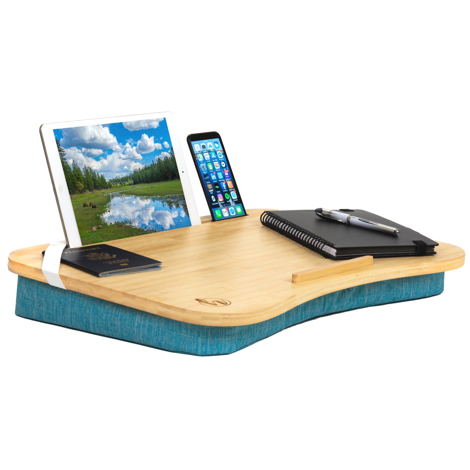 Premium Home Office Bamboo Lap Desk Fits 17 laptops Etsy