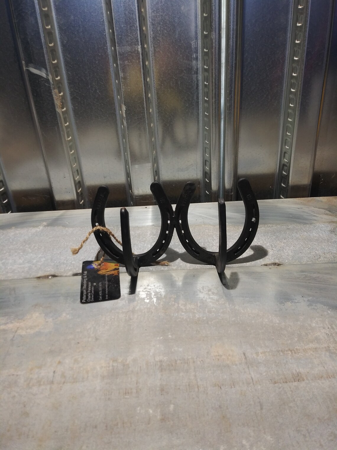 2 Hook Horseshoe Coat Hanger Horseshoe Decor Horseshoe Art Etsy