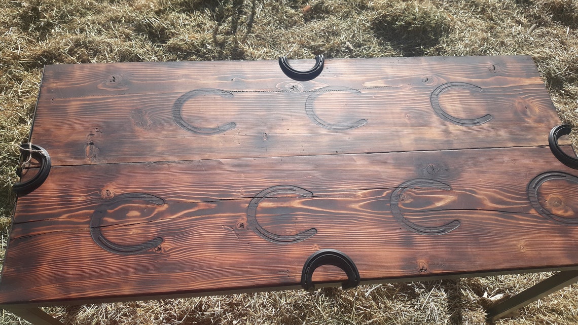 Horseshoe Table Etsy