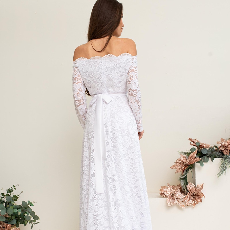 Off White Lace Dress - Etsy