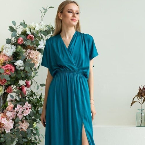 turquoise dresses for wedding guests Mermaid Teal Dress Beaded Aqua Blue Mermaid Overskirt Prom Dress With Chiffon Shown Color Wedding Teal Turquoise Dress Trumpet/Mermaid