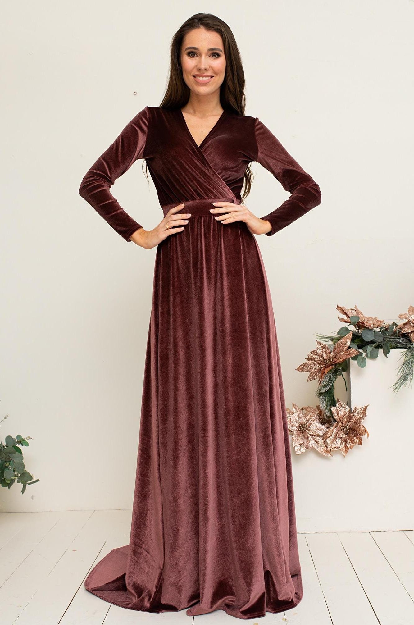 Dusty rose bridesmaid dresses with sleeves new arrivals