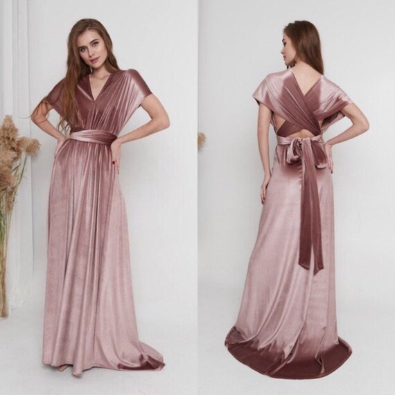 Vestido de terciopelo mauve Infinity Velvet damas de honor - Etsy México Vestido de terciopelo mauve Infinity Velvet damas de honor - Etsy México