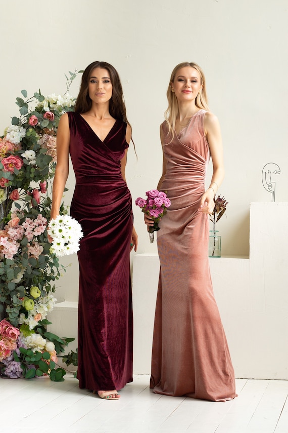 Theresa Chiffon Bridesmaid Dress English Rose | Birdy Grey