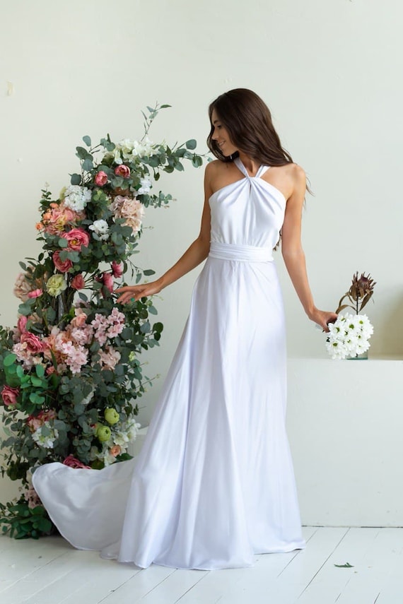 Bridesmaid dresses halter neck cheap